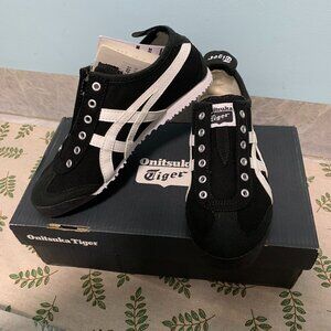 Onitsuka Tiger 1183A746-001 Mexico 66 Black/White Fabric Sneakers